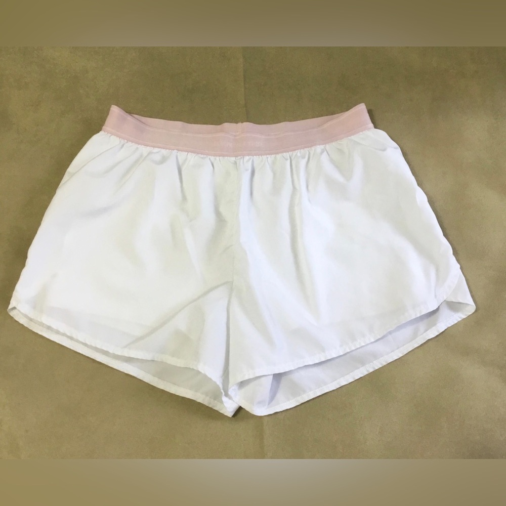 Abercrombie Ypb Girls White Track Shorts Size 17/18 Years - K204